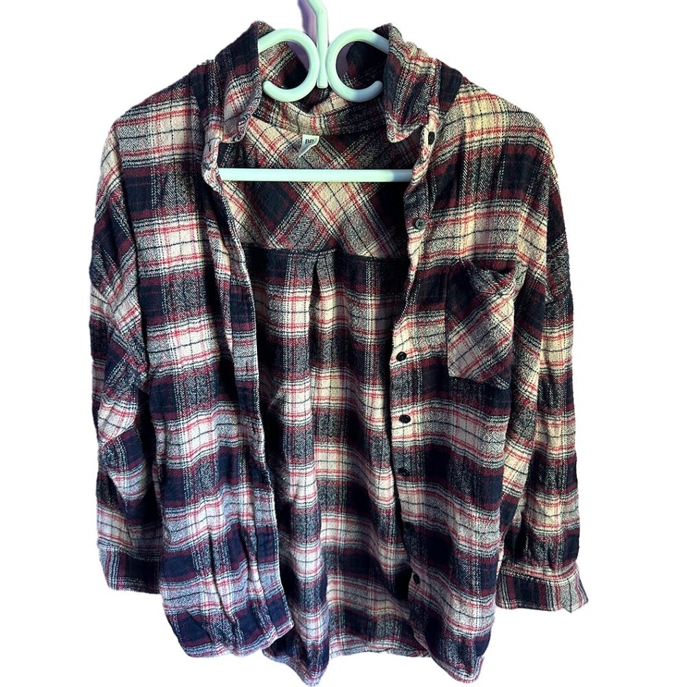 bp soft red pink plaid flannel